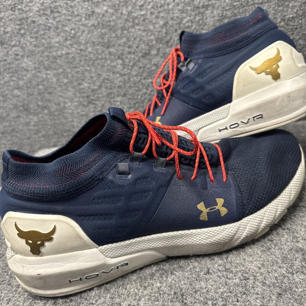 Under Armour UA HOVR Project Rock 2 Veteran's Day Navy Blue Mens 13‎